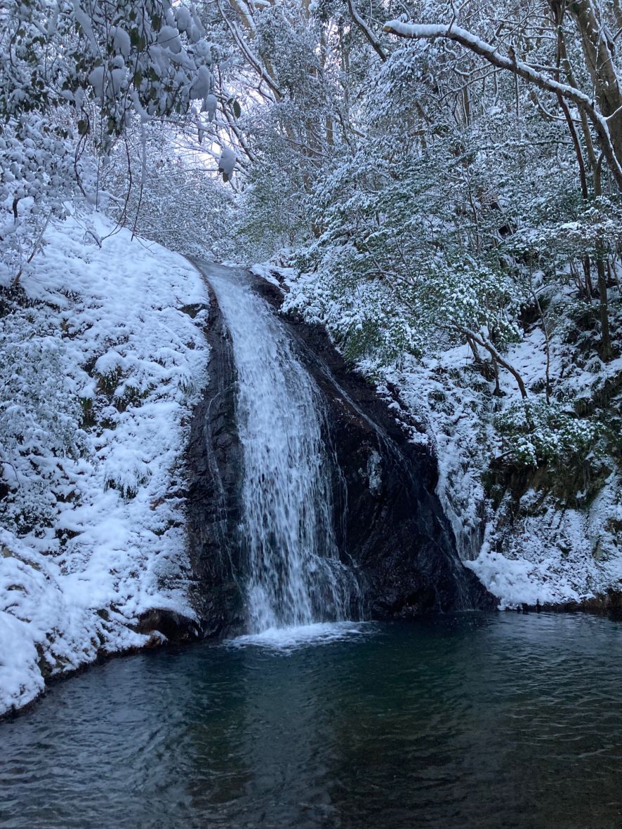 入選「極寒の白糸」品の滝（中垣健一）